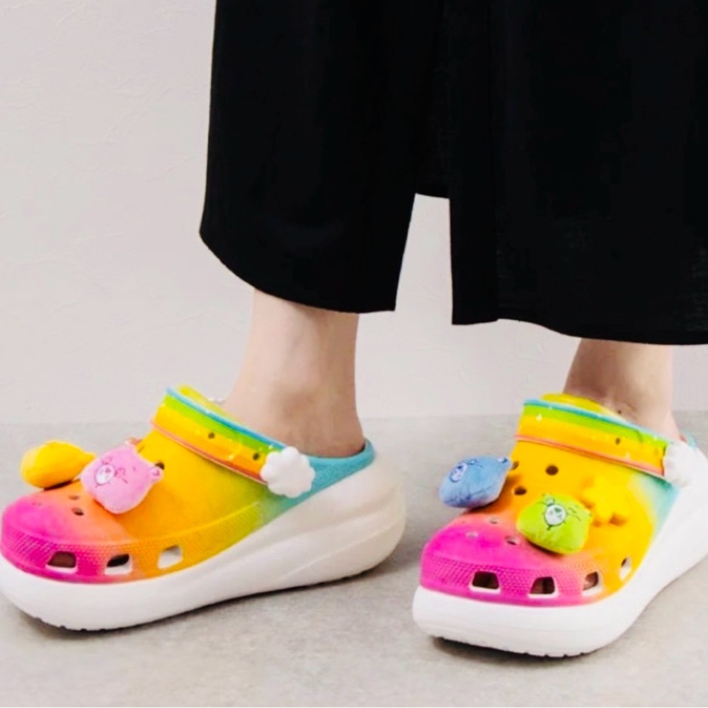 CROCS X CARE BEARS Rainbow Crush Clogs
